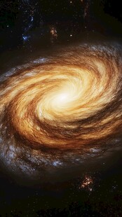 壮丽旋涡星系闪耀宇宙