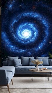 梦幻星空客厅背景墙装饰