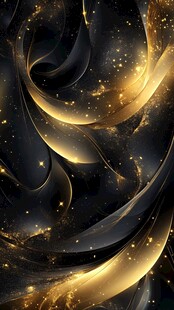 黑金流光动感抽象背景图