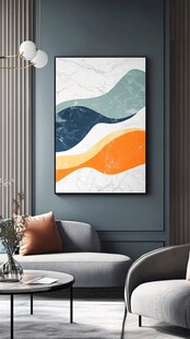 现代简约风客厅抽象挂画