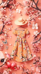 春日烂漫少女裙装展示