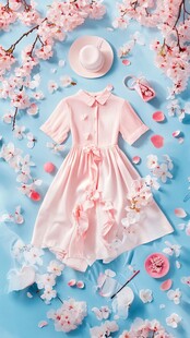 粉色樱海裙装春日浪漫