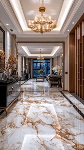 豪华大气的大理石家装走廊