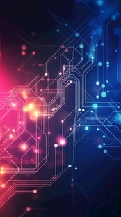 科技感炫酷电路背景图案