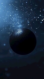 梦幻星球散发璀璨微粒