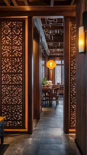 中式典雅餐厅内景之美