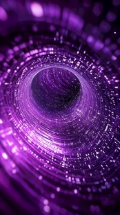 紫色梦幻漩涡科技背景图