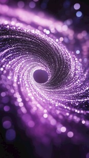梦幻紫色星空漩涡特效