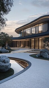 现代风格庭院别墅景观