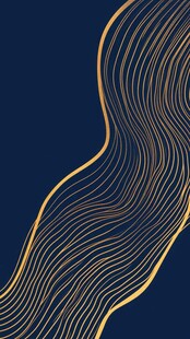 蓝底金色动感线条图案