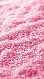 粉色糖粒特写