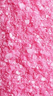 粉色梦幻海盐颗粒特写