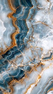 蓝金大理石纹理图案