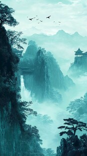 水墨山川间的古韵景致