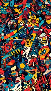 绚丽多彩抽象艺术图案