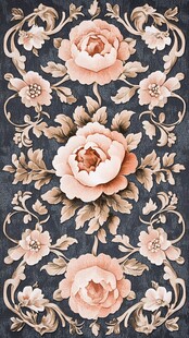 复古花卉图案装饰纹理