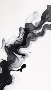 水墨流动之韵