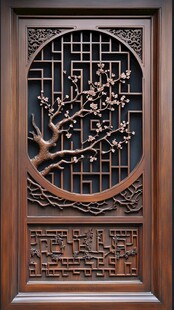 中式雕花木门 古典之美