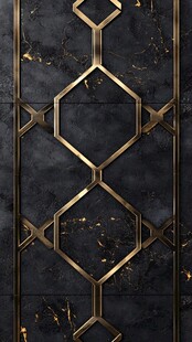 黑金几何大理石装饰纹理