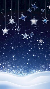 梦幻星空圣诞装饰背景