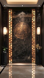 中式奢华玄关装饰设计