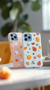 可爱水果图案手机壳展示