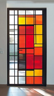 彩色玻璃艺术门