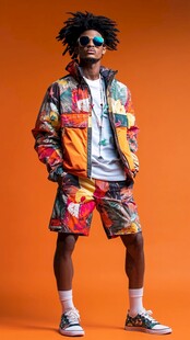 时尚潮男多彩穿搭展示