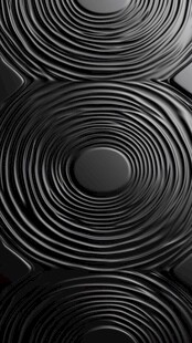黑色立体环形纹理图案