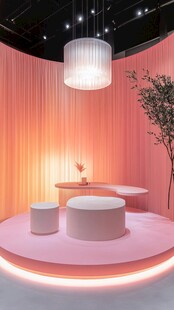 梦幻粉色系室内场景空间