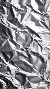 褶皱银色铝箔质感背景