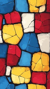 彩色马赛克瓷砖图案纹理