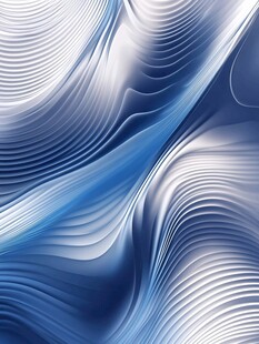 蓝白渐变动感线条背景图