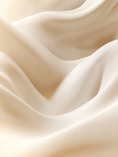 米白色丝绸布料纹理特写