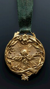 精美金色天使主题勋章