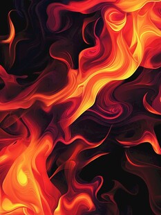 火焰抽象艺术动感画面