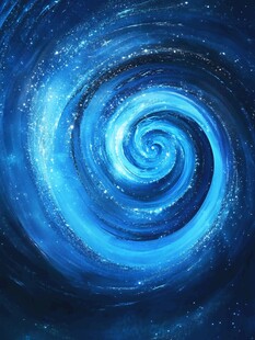 梦幻蓝色星空漩涡