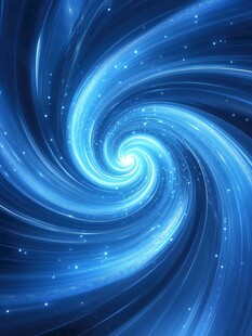 梦幻蓝色宇宙漩涡星空