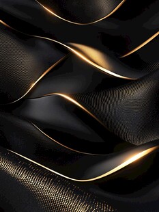 黑金质感流动波纹背景图