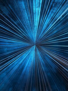 蓝色放射状抽象背景图案