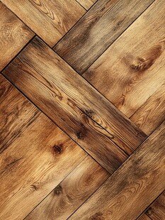 人字拼木地板纹理特写