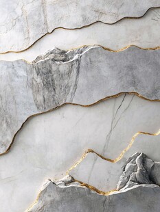 山水纹理大理石墙面装饰