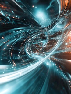 未来科技动感流光背景图