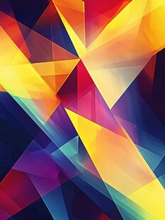 炫彩几何抽象背景图案