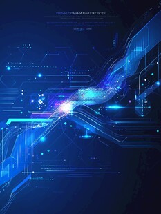 科技感蓝色线条未来背景图