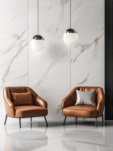 现代简约风皮革座椅空间