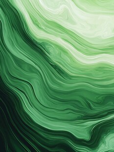 绿色动感波纹抽象背景图
