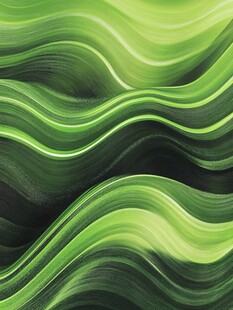 绿色动感波浪抽象背景图
