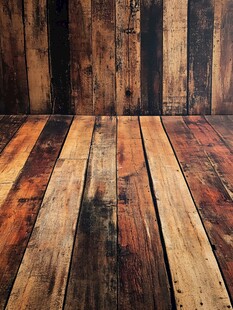 复古木质地板墙面背景图