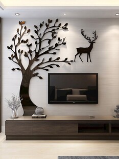 现代简约风客厅电视墙装饰